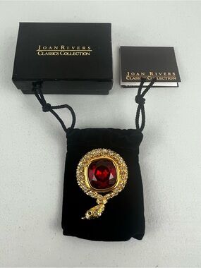 Vintage Joan Rivers Classics Collection Coiled Snake Brooch.
